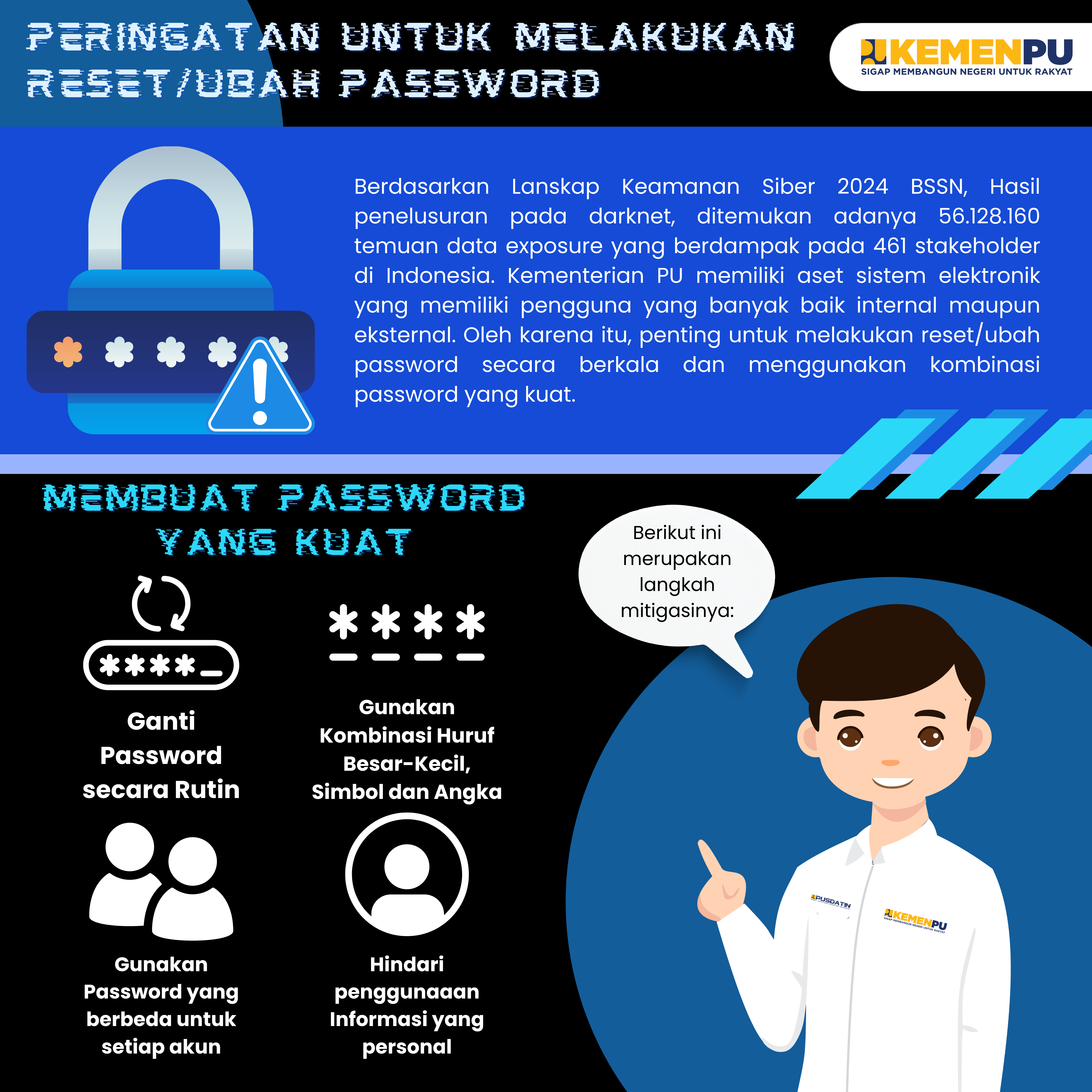 Peringatan untuk Melakukan Reset/Ubah Password 